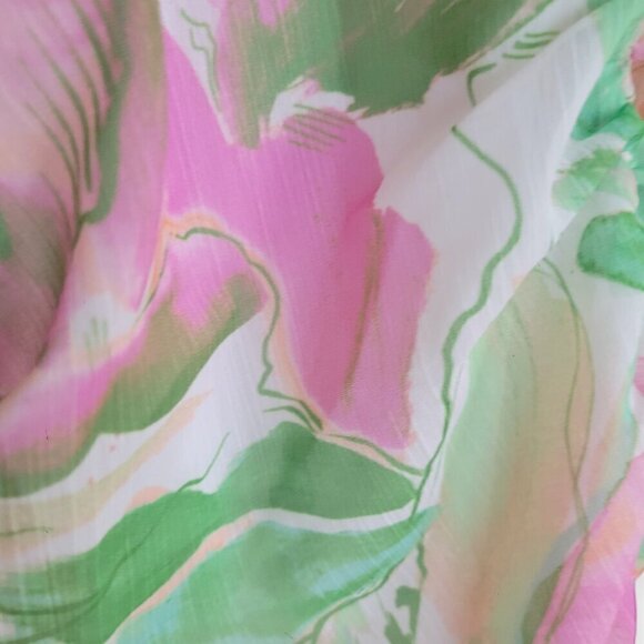 Abstract Watercolor Smocked Mini Dress Large by Lost + Wander - Picture 9 of 16